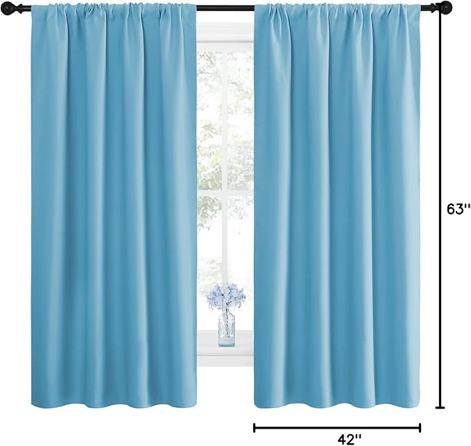 NICETOWN Kitchen Blackout Curtains Panels - Image 10