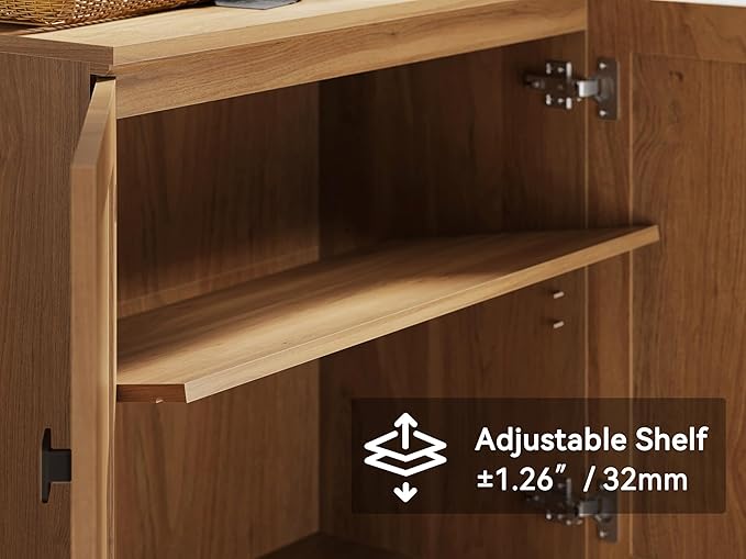 Buffet Sideboard Cabinet Farmhouse Modern 3 in1 Storage Cabinet - Image 5
