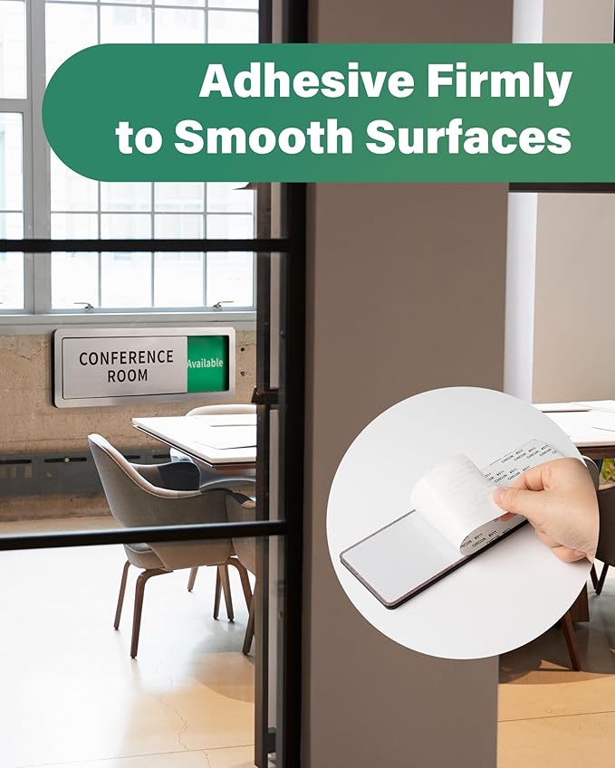 Office Door Signs Do Not Disturb, In Use/Available Slider Sign - Image 5