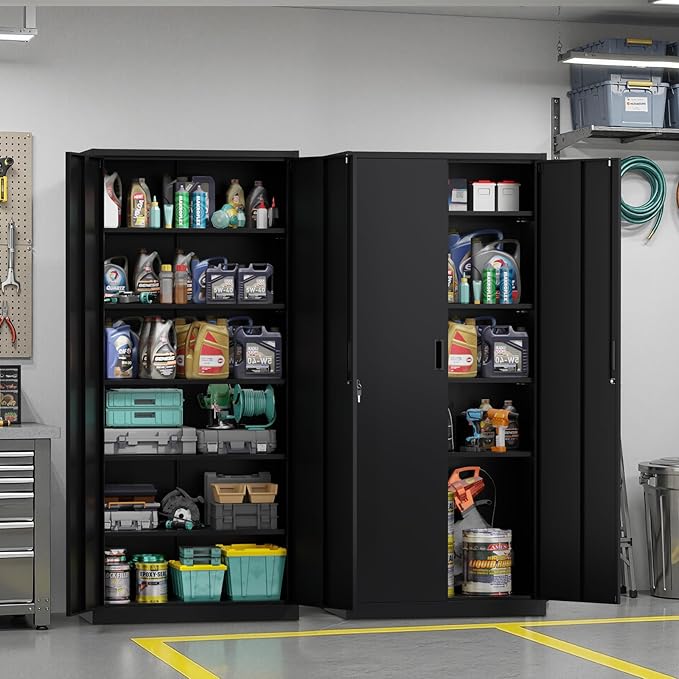VINGLI Metal Garage Storage Cabinet - Image 8