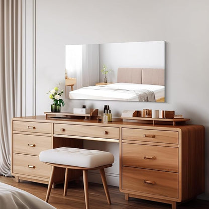 CILIBER Frameless Mirror, 20x36 Inch Bathroom Mirrors - Image 2
