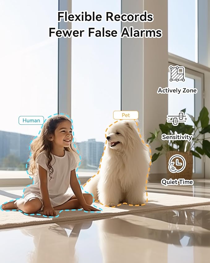 blurams 5G Indoor Camera, 2K Nanny Cam, 360° PTZ Pet Camera - Image 4