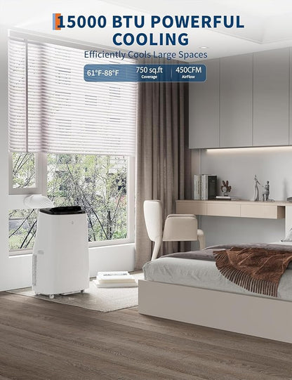 Portable Air Conditioners 15, 000 BTU, Portable AC Units - Image 2