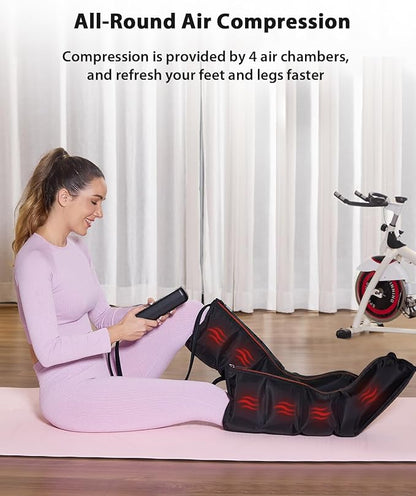 CINCOM Leg Massager with Heat and Compression - Image 2