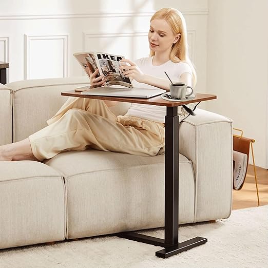 Mobile Bed Laptop Desk with Lockable Wheels and Height Adjustment Function - Image 2