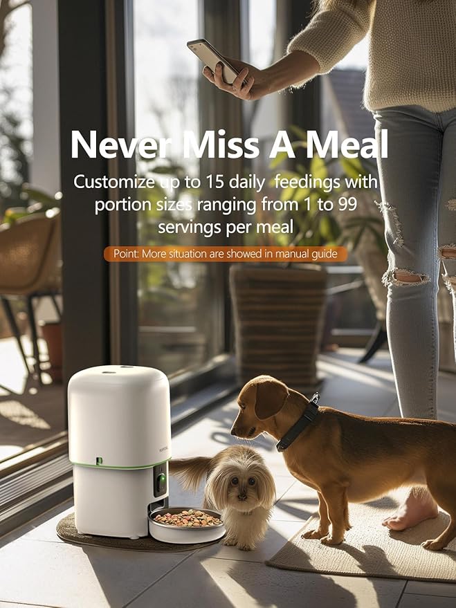 Automatic Cat Feeder with Camera - 5G WiFi Auto Cat Food Dispenser - Image 2