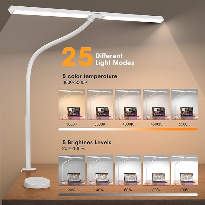 Pzloz Led Desk Lamp for Office Home - Image 3
