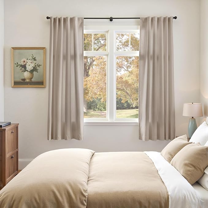 Lazzzy Velvet Blackout Curtains Thermal Insulated Room Window Drapes Super Soft - Image 6