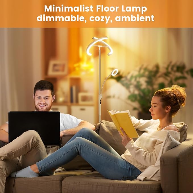 SIBRILLE 2-in-1 Dimmable Floor Lamp - Image 7