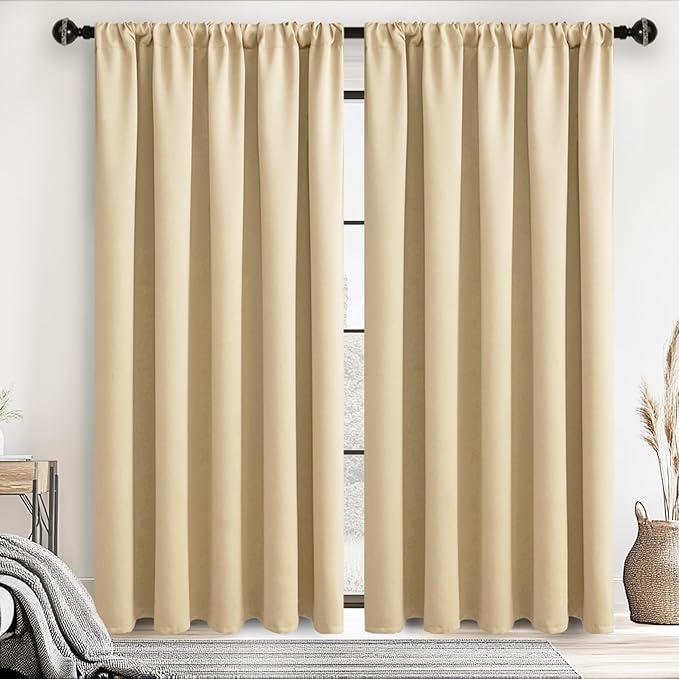 JIUZHEN Blackout Curtains for Bedroom by JIUZHEN