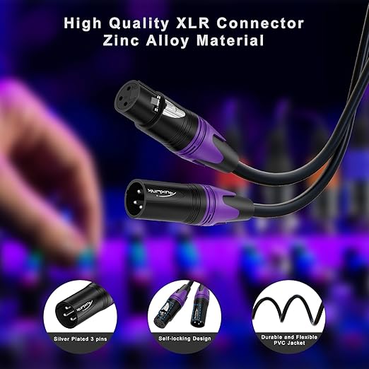 AuxLink 25ft XLR Microphone Cable 2Pack - Image 4