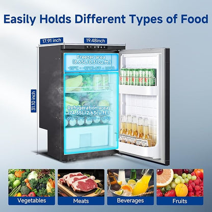 BODEGACOOLER 12 Volt Refrigerator, 83L RV Refrigerator APP Control, RV Fridge - Image 3
