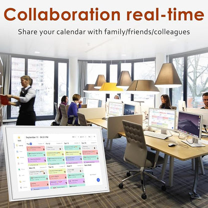 Digital Calendar 15.6 Inch, Electronic Calendar Chore Family Schedules - Image 6