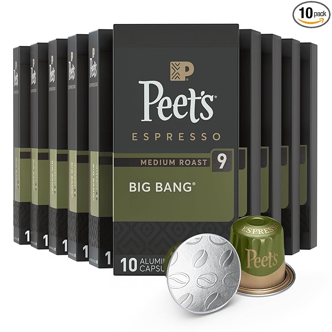 Peet's Coffee, Medium Roast Espresso Capsules, Compatible by Peet%E2%80%99sCoffee