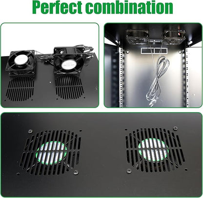 9U Server Cabinet Wall Mount Rack Enclosure - Image 7