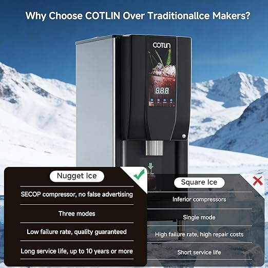 COTLIN Commercial Nugget Ice Maker，250 lbs/Day Ice Machine - Image 4