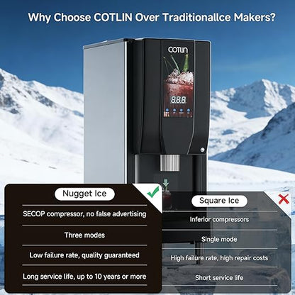 COTLIN Commercial Nugget Ice Maker，250 lbs/Day Ice Machine - Image 4