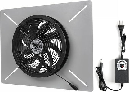 MEOZRI Basement Attic Crawlspace Ventilation Fan window Exhaust Fan Ultra-Thin by Unknown