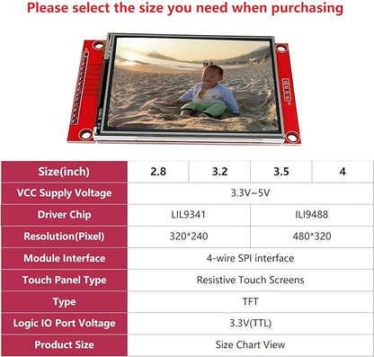 WWZMDiB TFT LCD Touch Display Module SPI Interface - Image 2
