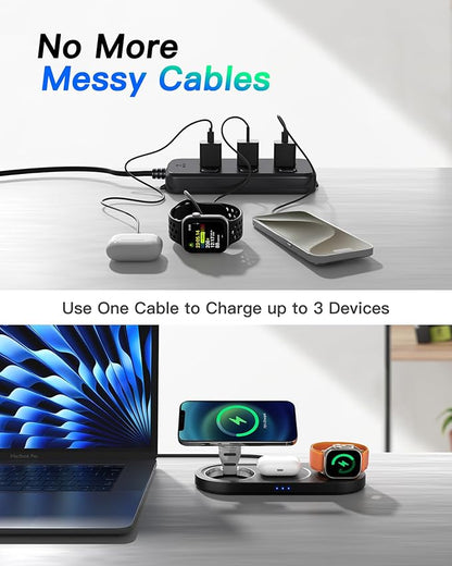 Upgraded 3 in 1 Wireless Charging Station - Image 2