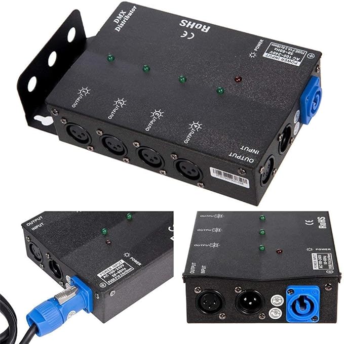 MFL. 4-Way Isolated DMX Splitter Amplifier Distributor - Image 9