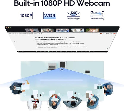 CZUR StarryHub Video Conferencing System, 2200 ANSI Lumens Short Throw - Image 4