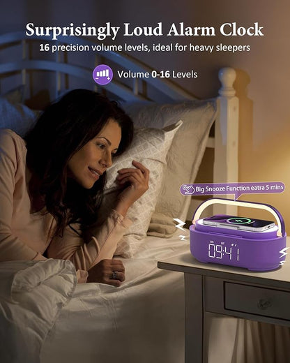 COLSUR Bluetooth Speaker Alarm Clock - Image 4