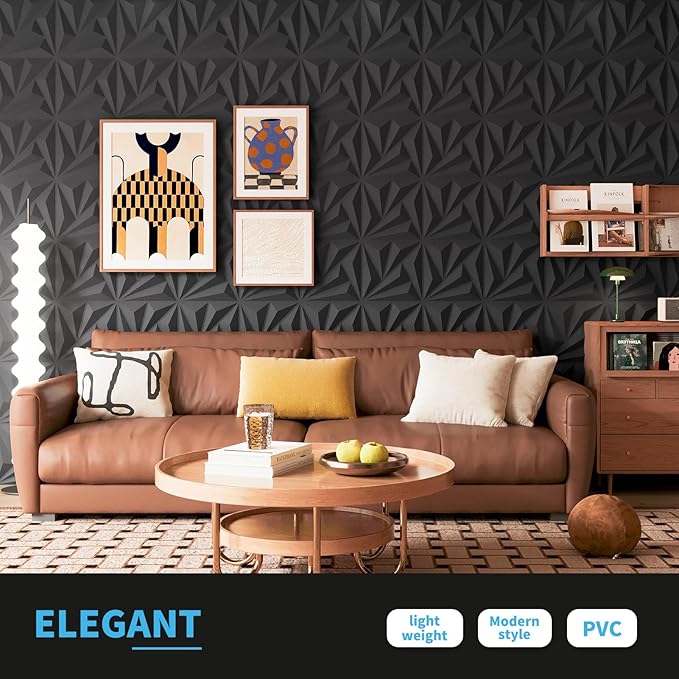Art3d 100 Pack Decorative 3D Wall Panels 11.8 x 11.8 Inch Covering 97 Sq.ft - Image 6
