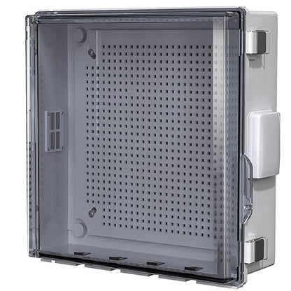 ABS Electrical Junction Box, Ventilated Design, Cable Grommets, IP65 Waterproof by ANIMACYN