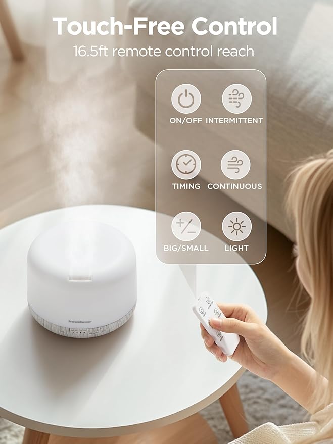 InnoGear Aromatherapy Diffuser & 10 Essential Oils Set, 500ml Essential Oil - Image 4