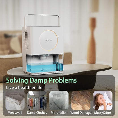 SOICARE 108 OZ Home Dehumidifier, Small Portable Room Dehumidifier - Image 5