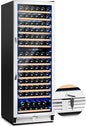180 Bottles Wine Fridge 24 Inch Dual Zone Wine Cooler Refrigerator Freestanding by Velieta-SpecialistinFridge