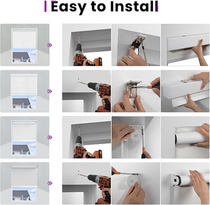 Astomi Motorized Roller Shades for Windows, Smart Blinds, Voice Control - Image 8