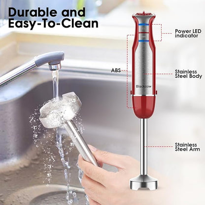 Blackcow Immersion Blender Handheld, 800W Powerful Electric Hand Blender - Image 6