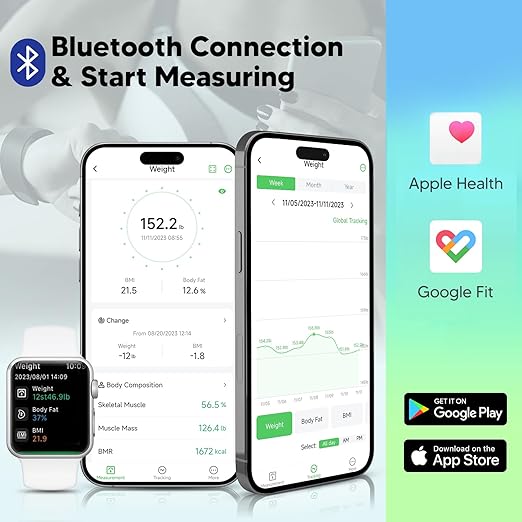 Arboleaf Smart Scale with BMI, Body Fat, Muscle Mass, Digital Bathroom Scale - Image 5