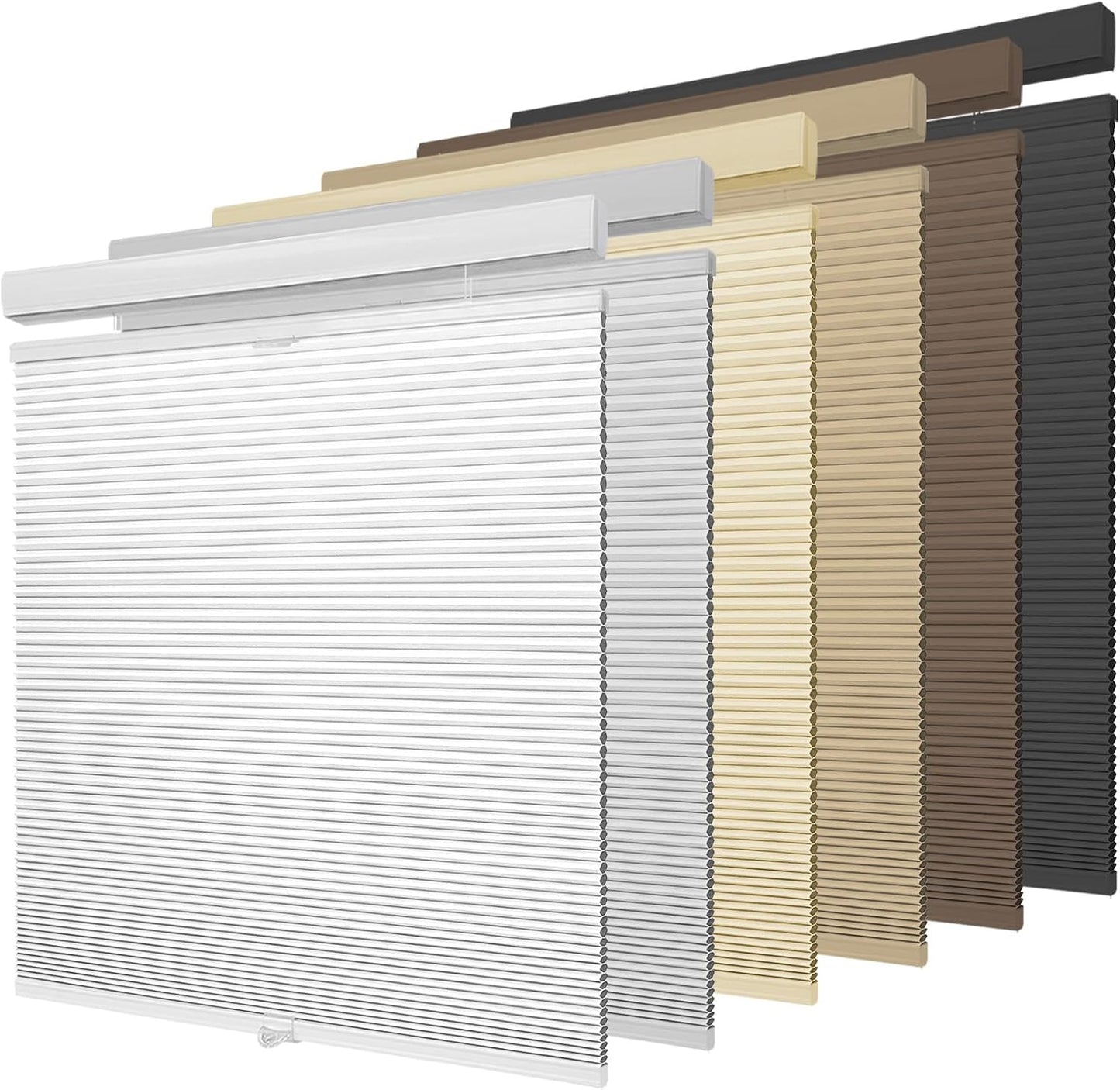 Allesin Top Down Bottom Up Cordless Cellular Shades,Thermal Insulation Honeycomb Blinds for Indoor Windows,Customize