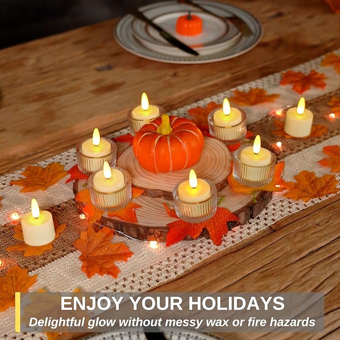 Homemory Flameless Rechargeable Tea Lights - Image 5