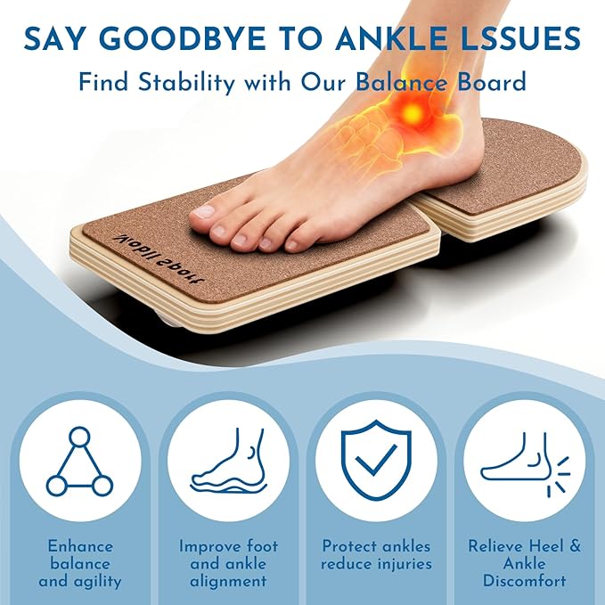 Ankle Balance Board Foot Strengthener Trainer, Single Leg Balance Board & Ankle - Image 3