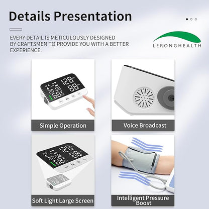 LERONGHEALTH Digital Upper Arm Blood Pressure Monitor - Image 5