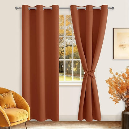 Hiasan Blackout Curtains for Bedroom, 38 x 84 Inches Long - Image 2