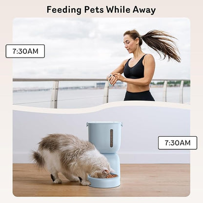 Automatic Cat Feeder and Water Dispenser FW1, Wire or Battery Cat Food - Image 7
