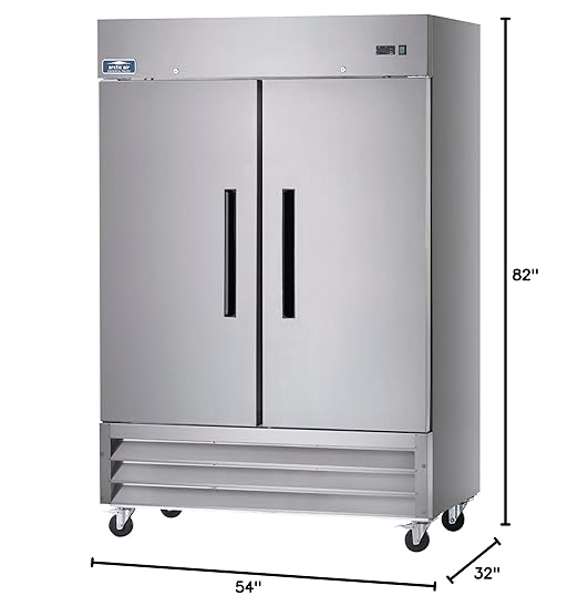 Arctic Air AR49 54" Two Section Two Solid Doors Reach-in Commercial Refrigerator - Image 5