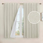 LAMIT Full Blackout Window Linen Curtains by LAMIT
