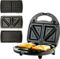 OVENTE 3 in 1 Electric Sandwich Maker, Panini Press Grill and Waffle Iron Set by Ovente+