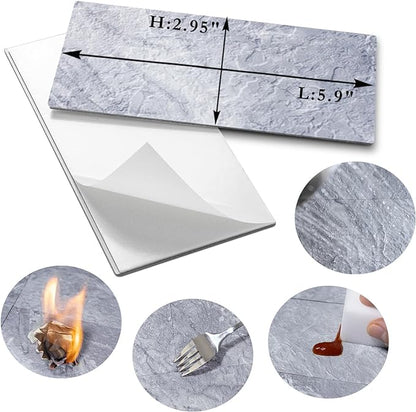 AULIGET Peel and Stick Backsplash Wall Tiles, 4 Pieces - Image 5