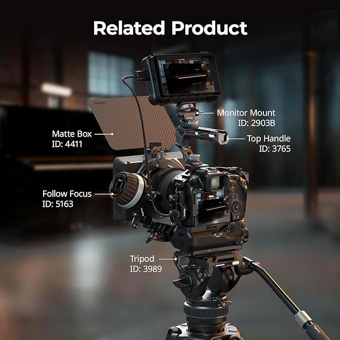 SmallRig R5 Mark II with Battery Grip BG-R20 Camera Cage - Image 6