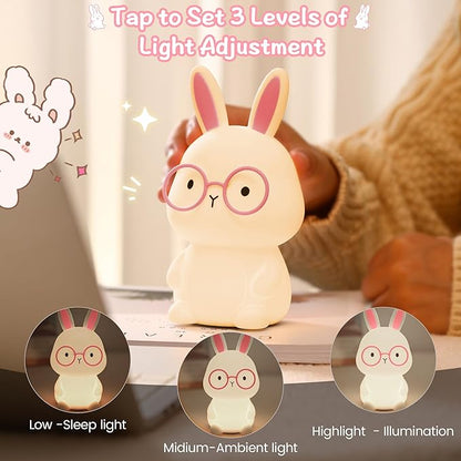 Bunny Lamp for Kids, Rabbit Night Light - Image 2