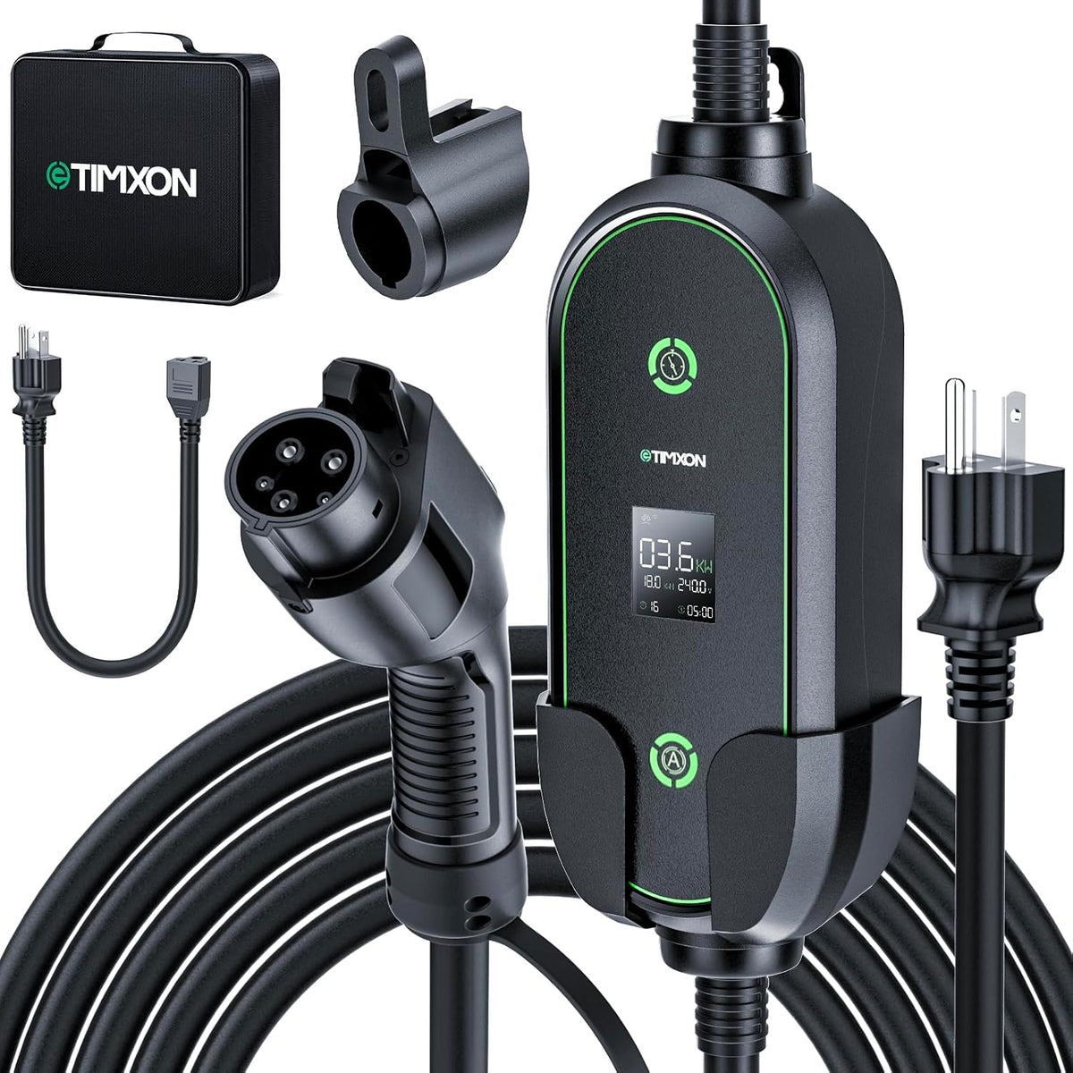 Level 1&2 EV Charger-ETL Certified,16A 110V-240V with 25FT Charging Cable
