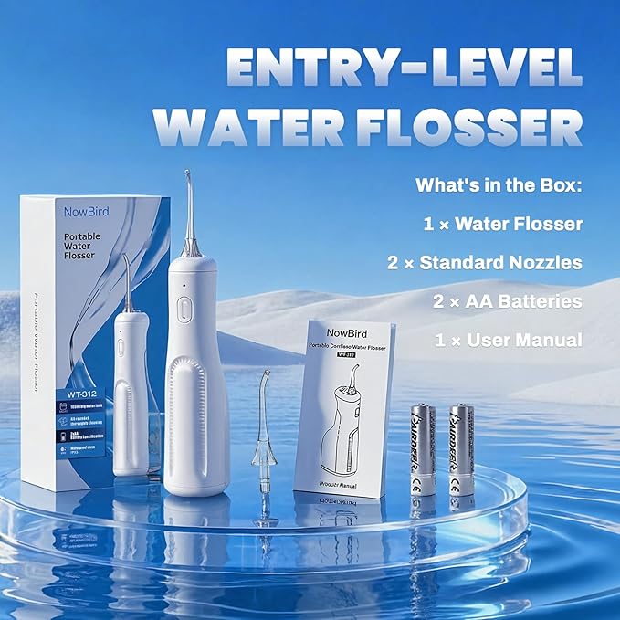 Now Bird Water Dental Flosser Teeth Pick: Portable Oral Irrigator, 3 Modes - Image 6