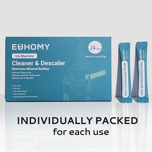 EUHOMY Ice Maker Cleaner & Descaler | 24 Use & Individually Packed | Ice - Image 7